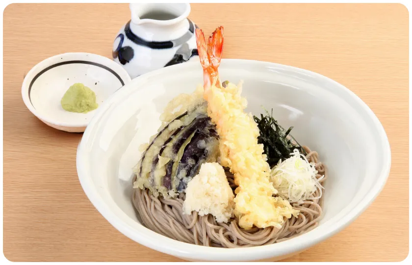 大海老天おろしそば