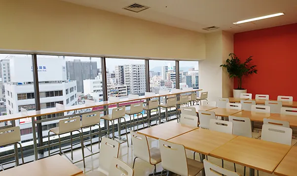 休憩室が充実しています！