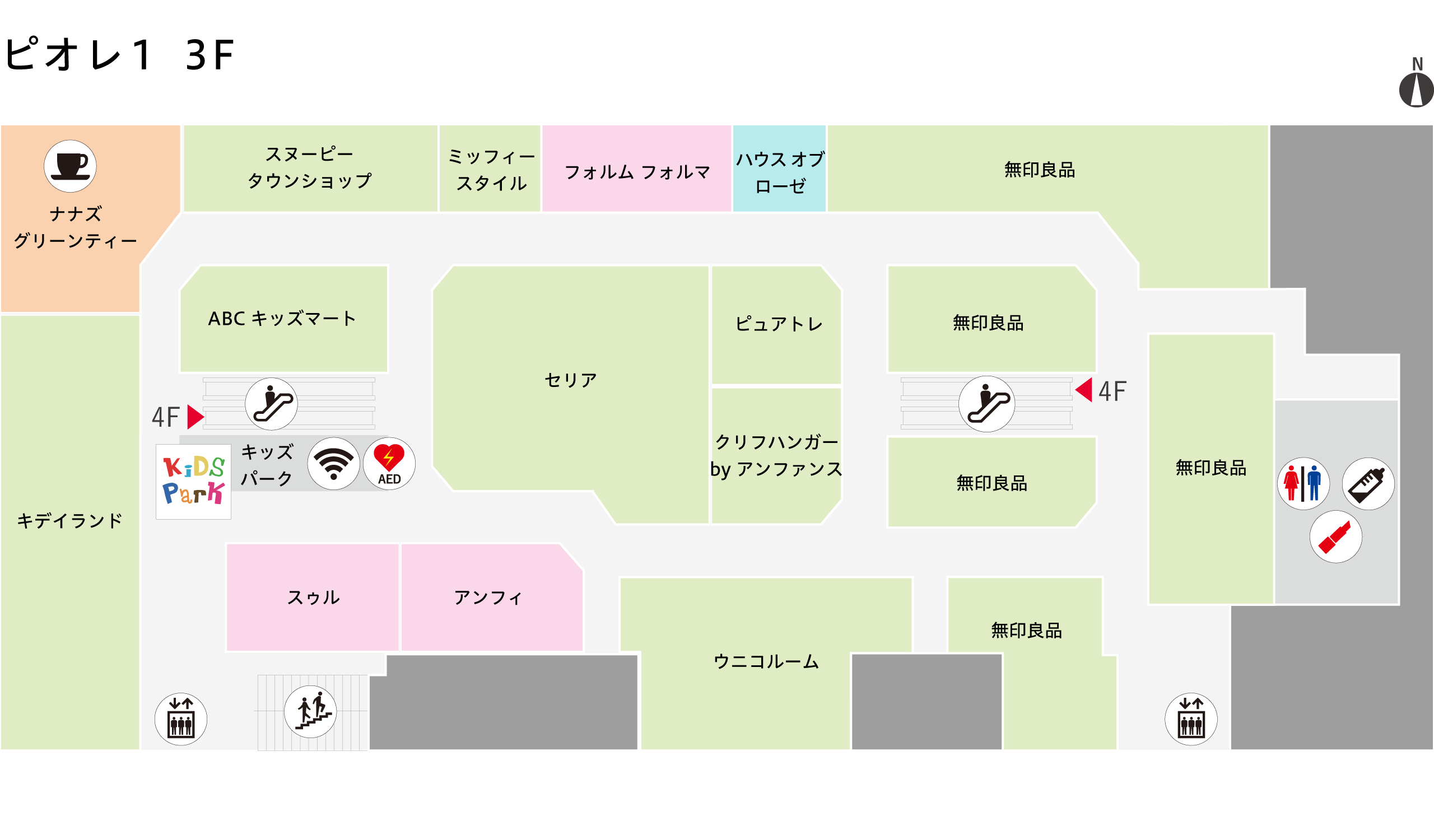 フロアマップ ピオレ1 3F