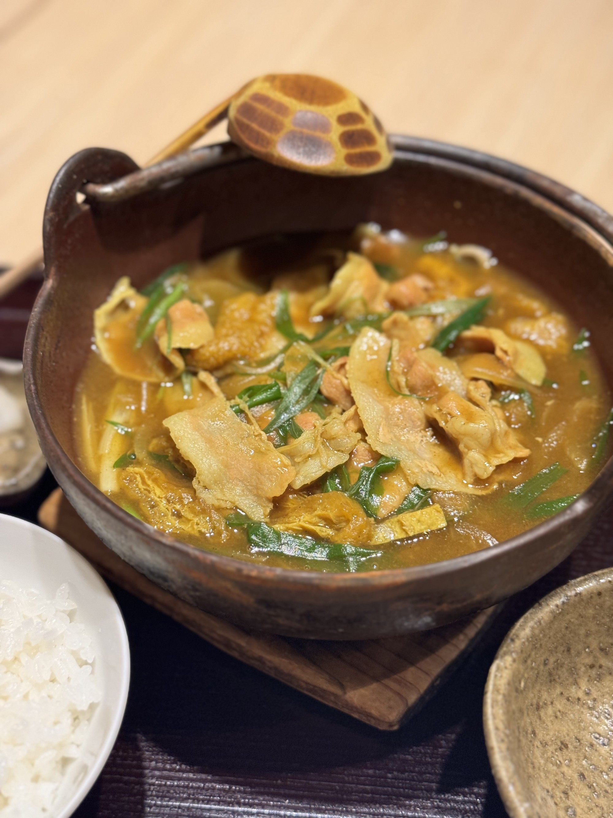 カレー南ばん定食（白飯付）