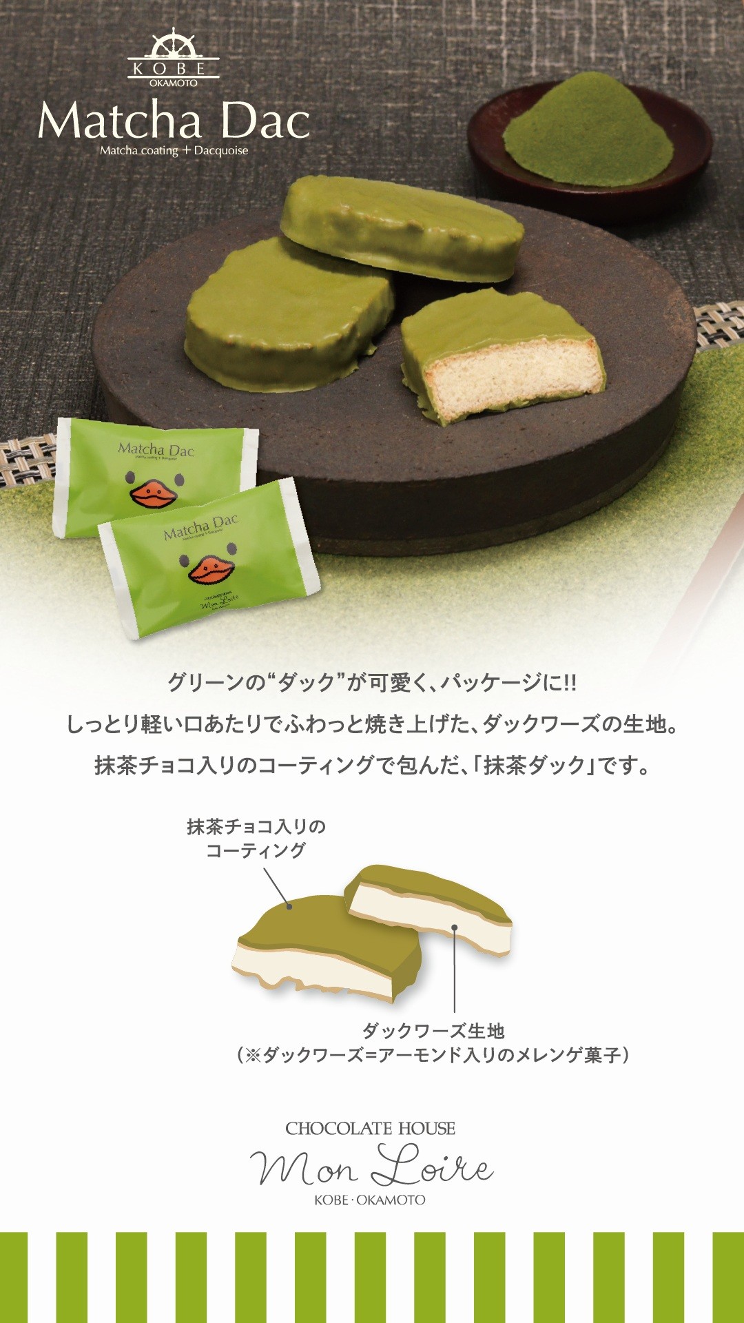 《限定》 サービス袋　神戸抹茶ダック