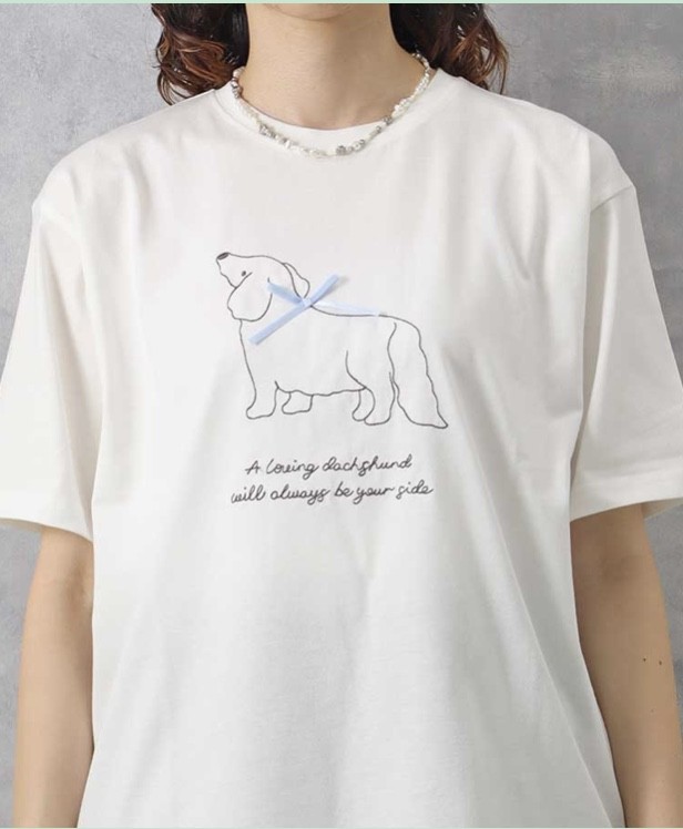 爽やかなアニマルモチーフTシャツ🐶